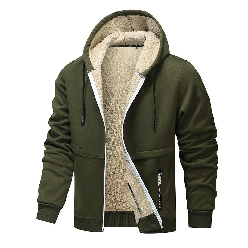 Men'S Heavy-Duty Winter Jacket Hooded Coat , Soft Warm Outerwear, Outerwear Fall/Winter Jacket for Men,  Classic Desig