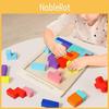 Wooden Tetris 3d Puzzle Toys For Kids Brain Training Educational Gifts Prop