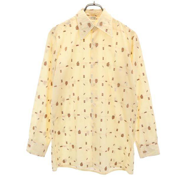 

KANDAHAR CLUB 70-е Винтажная Евро Вышивка по всему узору Рубашка с длинным рукавом Мужская Б/У