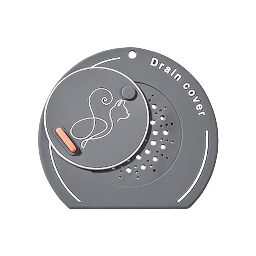 Anti Odor Floor Drain Cover Silicone Sewer Filter Pad  for Bathroom Hair Collection