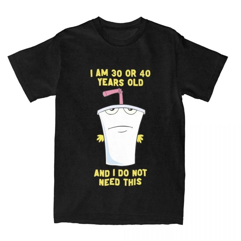 

Teen Hunger Force ATHF Womens T Shirt Funny Tee Shirt Short Sleeve Crew Neck TShirt Graphic T Shirts Women Y2K 3XL