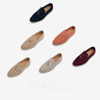 Klassische neue Nischenmode lässige flache bequeme vielseitige Schuhe mit weicher Sohle und weichem Obermaterial für Damen