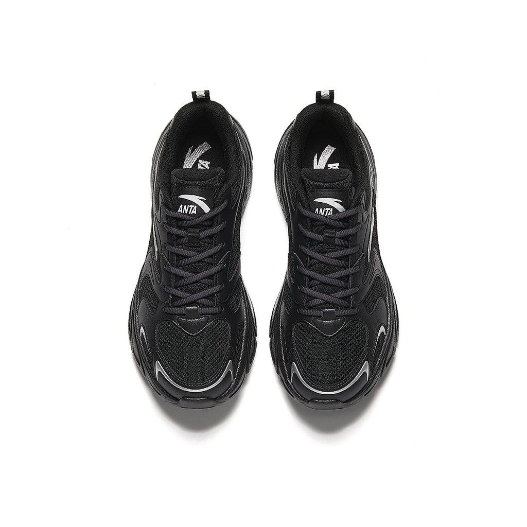 Anta OG800 Retro Fashion Non-Slip Wear-Resistant Breathable Low-Top Casual Running Shoes Men Sneaker Black 912538821-4