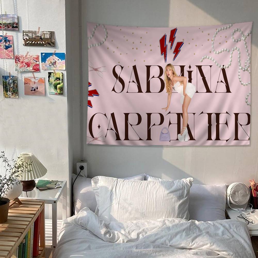 Singer SSabrina CCarpenter Chart Tapestry Art Science Fiction Room Home Decor Cheap Hippie Wall Hanging