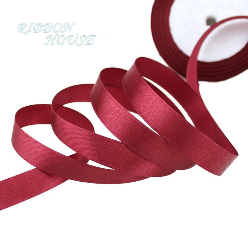 (25 yards/roll) 6mm Single-sided Satin Ribbon Woven Ribbon Gift Packaging Christmas Decoration Handmade Ribbon DIY Wholesale