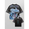 Ya Trendy Brand T-shirt Oversize Street Tempo Libero Asciugatura Rapida Traspirante Maglia a Rete Larga T-shirt Grafica Anime Manica Corta