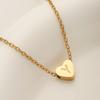 1 PZ Cavigliera a Catena Link in Acciaio Inossidabile Colore Oro Gioielli da Donna Cavigliera con Lettera Iniziale A-Z Cuore per Accessori da Donna