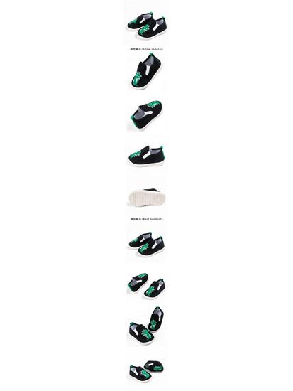 Eva Spring Dinosaur Canvas Shoes – Toddler Slip-On with Double Velcro and Soft Sole