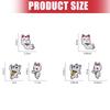 Lucky Fortune Cats Enamel Brooch Pin Premium Metal Badge For Casual Formal Wear Students Professionals