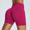 European and American Three-point Fitness Shorts Women's High-waisted Peach Hip-lifting Tight Quick-drying Yoga Shorts
