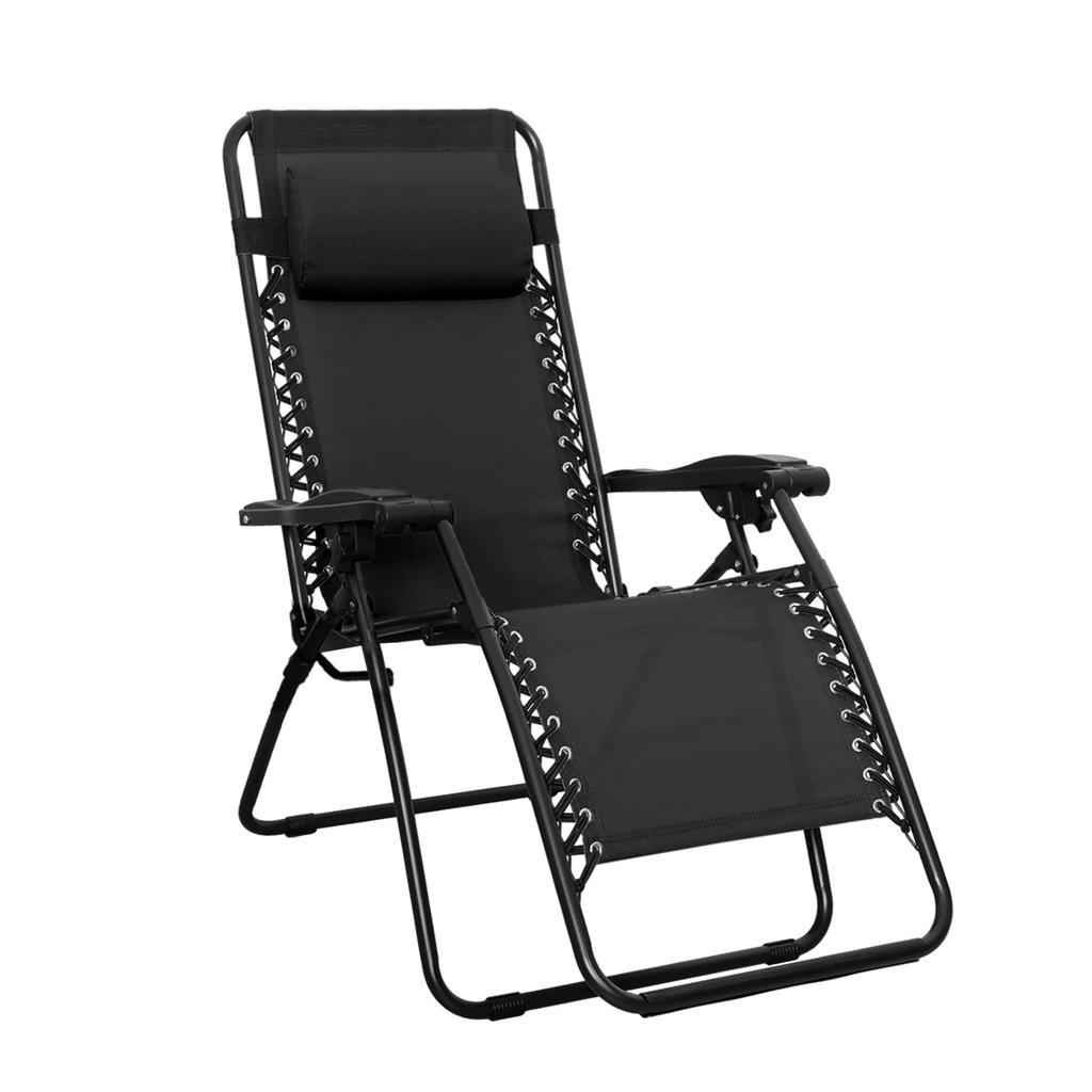 Amazon Basics Zero Gravity Chair – Adjustable Foldable Outdoor Lounger for Garden & Camping