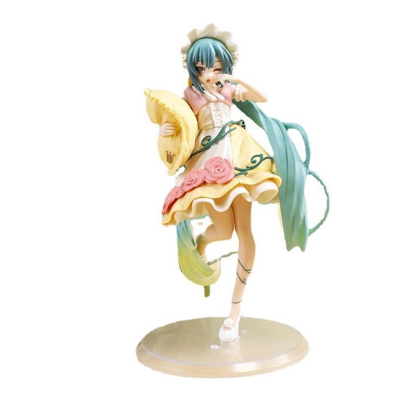 

Latest Hatsune Miku Anime Figure Fairy Mirror Sleeping Beauty Peripheral Figures Car Ornaments Model Decoration Playthings Birth Date Gifts белый