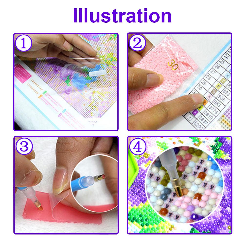 Buy Full Drill 5D Diamond DIY Painting Craft Kit Home Decor at ...