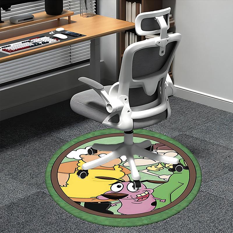 

Cowardly Heroes Chair mat Round Rug Office carpet, Non slip, Suitable for Living Rooms, Bedrooms,Decor1205832a 80cm by 80cm