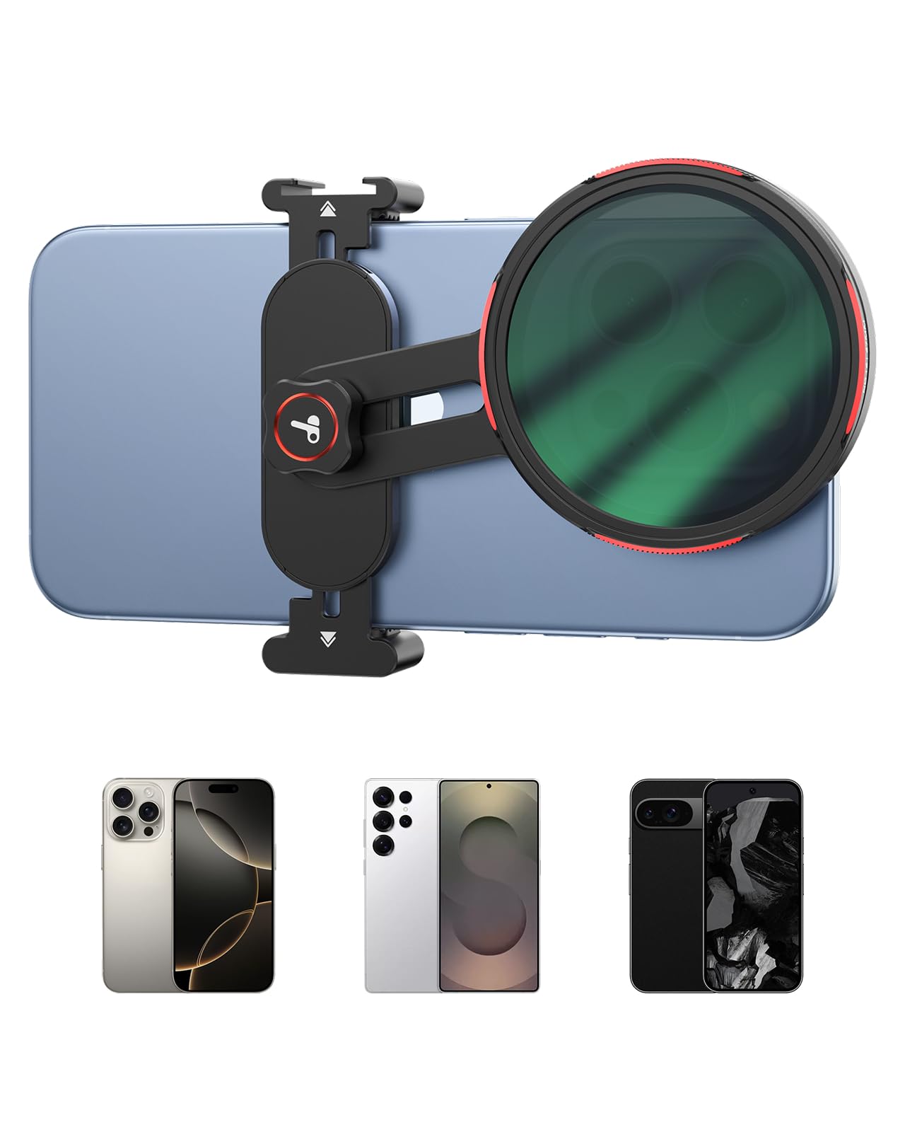 

TELESIN Lens Filter 67mm Large Diameter Lens Filter Thread Cold Wide Compatible with Filter Holder Only Stand, Holder, 360° Adjustable, Anti-Shake,