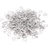 ONLYKXY 1200Pcs Love Heart Shaped Confetti, Table Wedding Decoration, Glitter Confetti for Wedding Party (Silver)
