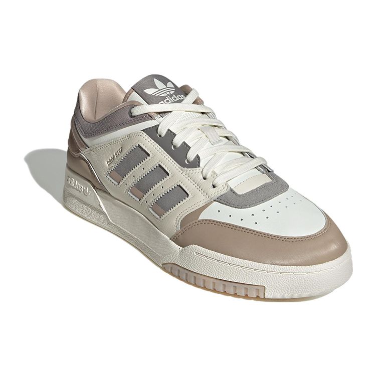 Adidas Originals Drop Step Low Non-Slip Durable Low-Top Skate Shoes Unisex Sneakers Gray Brown IG6063