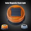 1pc Solar Power LED Magnetic Warning Light for Car Tractor Truck Strobe Beacon Amber PoliceLamp Emergency Signal Night Sensor