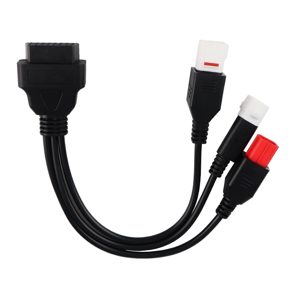 

EKUYU Diagnostic Scanner Cable, 3 in 1 Type, OBD2 Compatible, Adapter, Plug In and