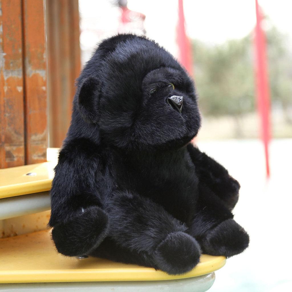 Tier-Stofftier Sitzender Schimpanse Weiches Kissen Geschenk für Kinder und Mädchen