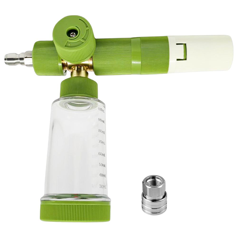 

100ml Pressure Washer Gun with 1/4 Inch Quick Connector Car Wash Foam Sprayer Adjustable Foam Spray Pot for Cleaning Cars SUVs
