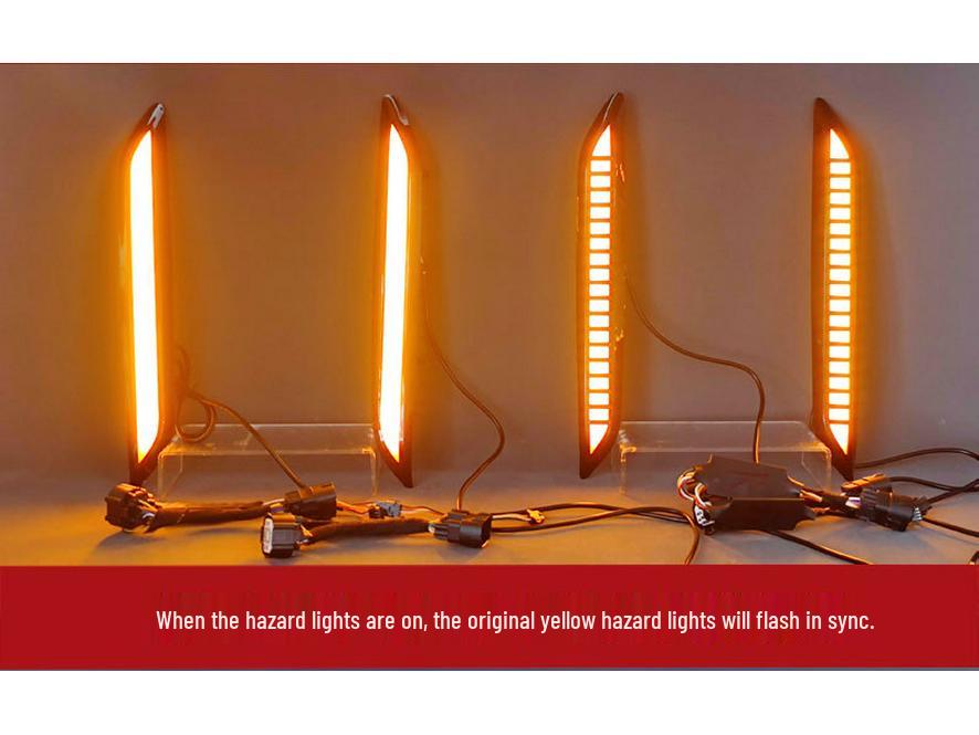 Chery Fengyun T8 LED Daytime Running & Turn Signal Lights for Front Bumper Modification