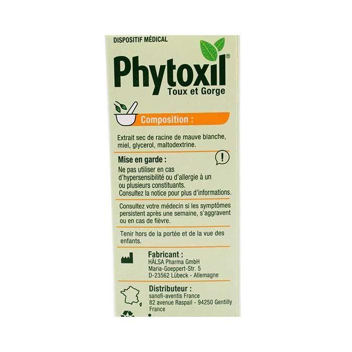 Phytoxil Toux Et Gorge Sirop 100ml