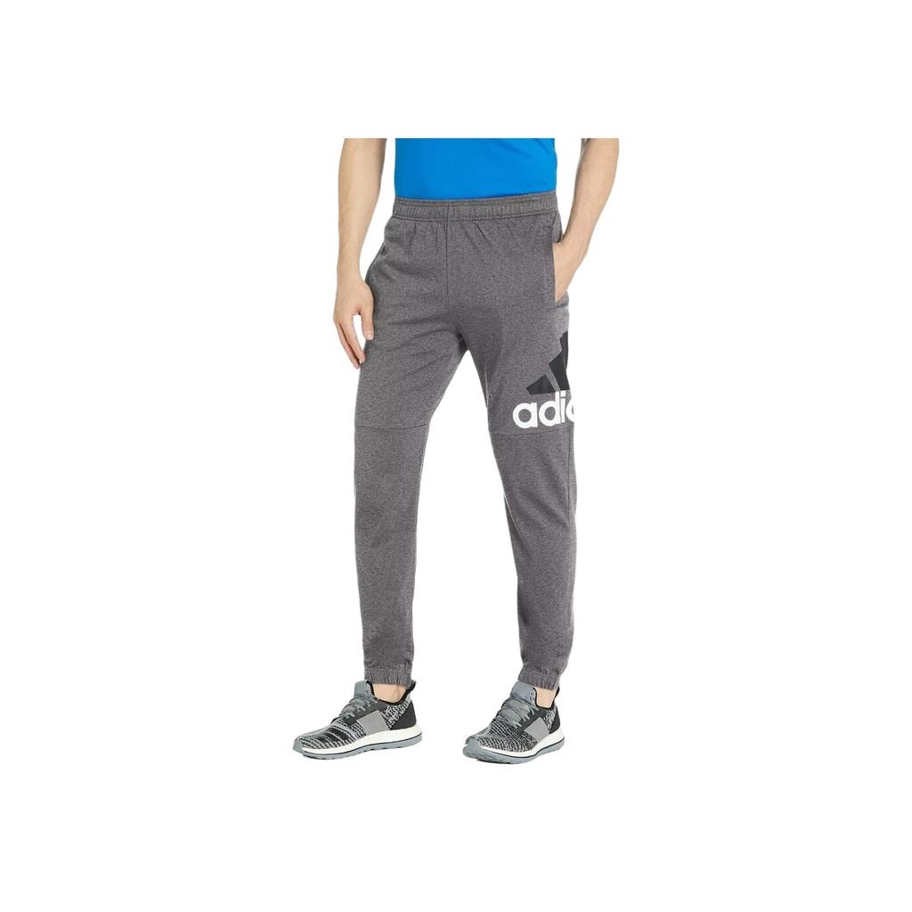 Adidas Essentials Performance Comfortable Stylish Tapered Knit Joggers Men Joggers Dark-Gray White CF5073
