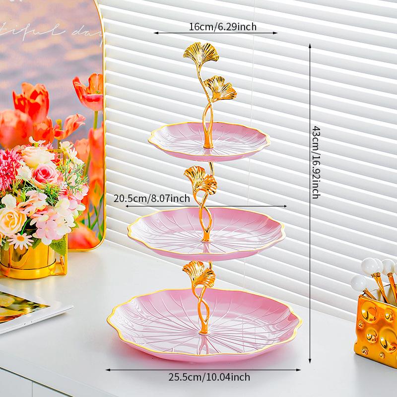 Elegant Multi-Layer Snack & Fruit Plate for Living Room or Coffee Table