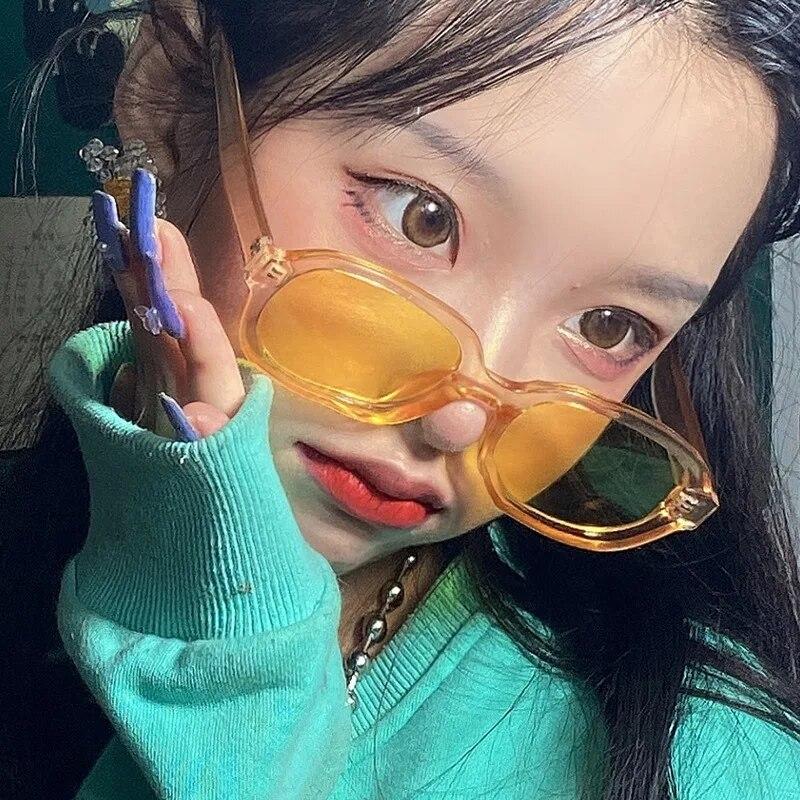 New Trend European and American Sunglasses Male Retro Sunglasses Concave Oval Glasses Sunglasses Women Sun Glasses
