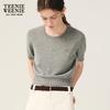 Teenie Weenie Women's Shawl-Style Short Sleeve Knit Sweater