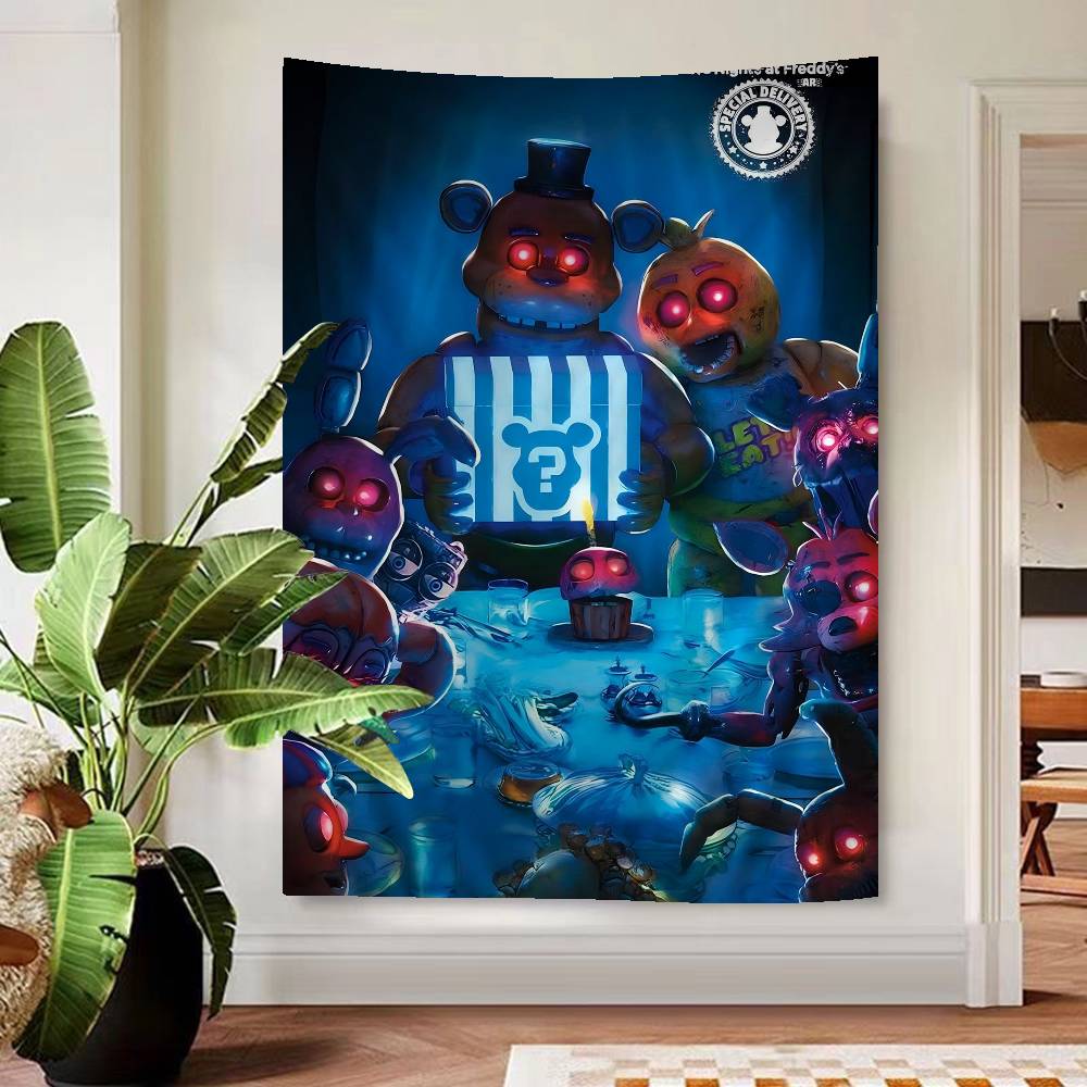 Fnaf Five-nights-At-Freddys Anime Tapestry Hippie Flower Wall Carpets Dorm Decor Cheap Hippie Wall Hanging