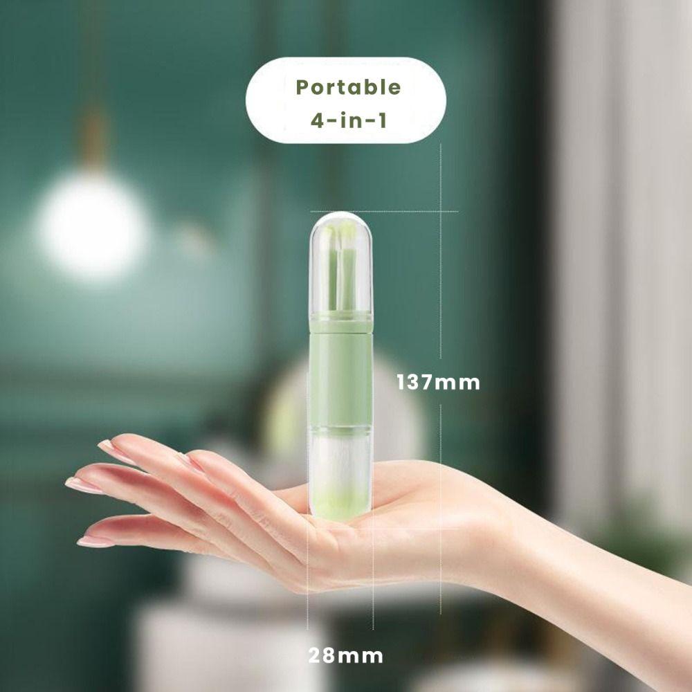 4-in-1 Cosmetic Brush Retractable Foundation Brush High Quality Makeup Brush  Travel