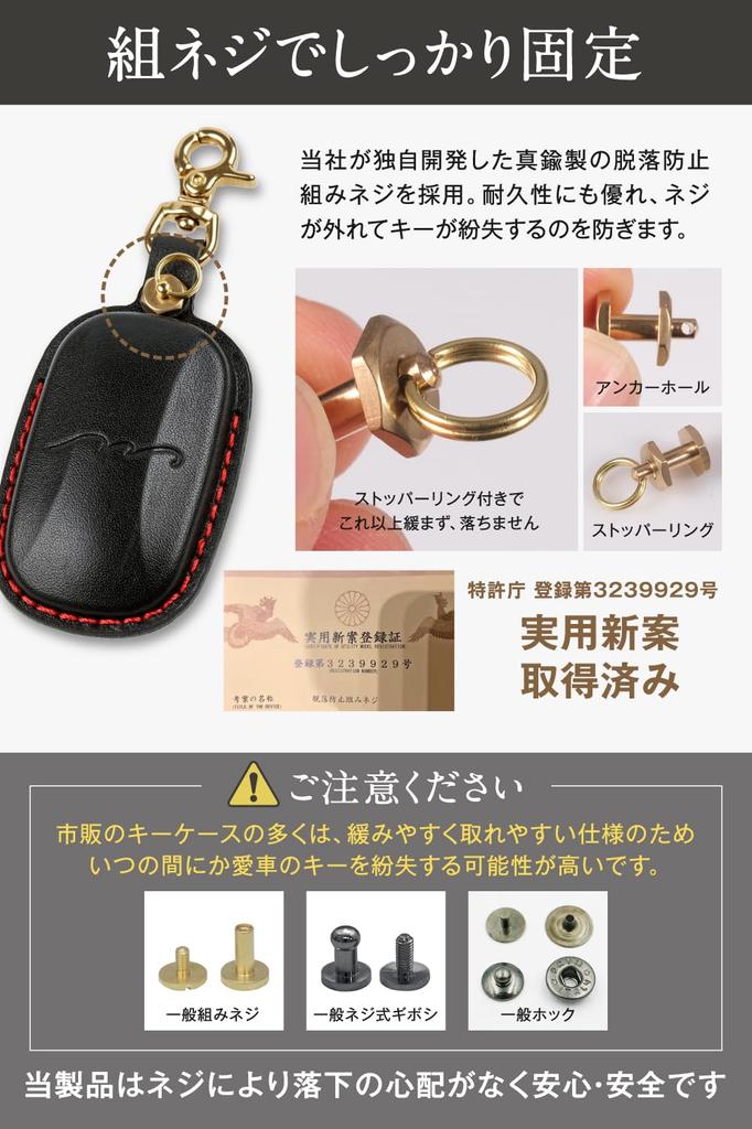 New Honda Key Case Premium Genuine Leather ZRV New Vezel RV NBOX JF5 JF6 Step Wagon RP8 RP7 RP6 Civic Type R FL5 Civic FL1 FL4 [Yusable] ZR-V N-BOX