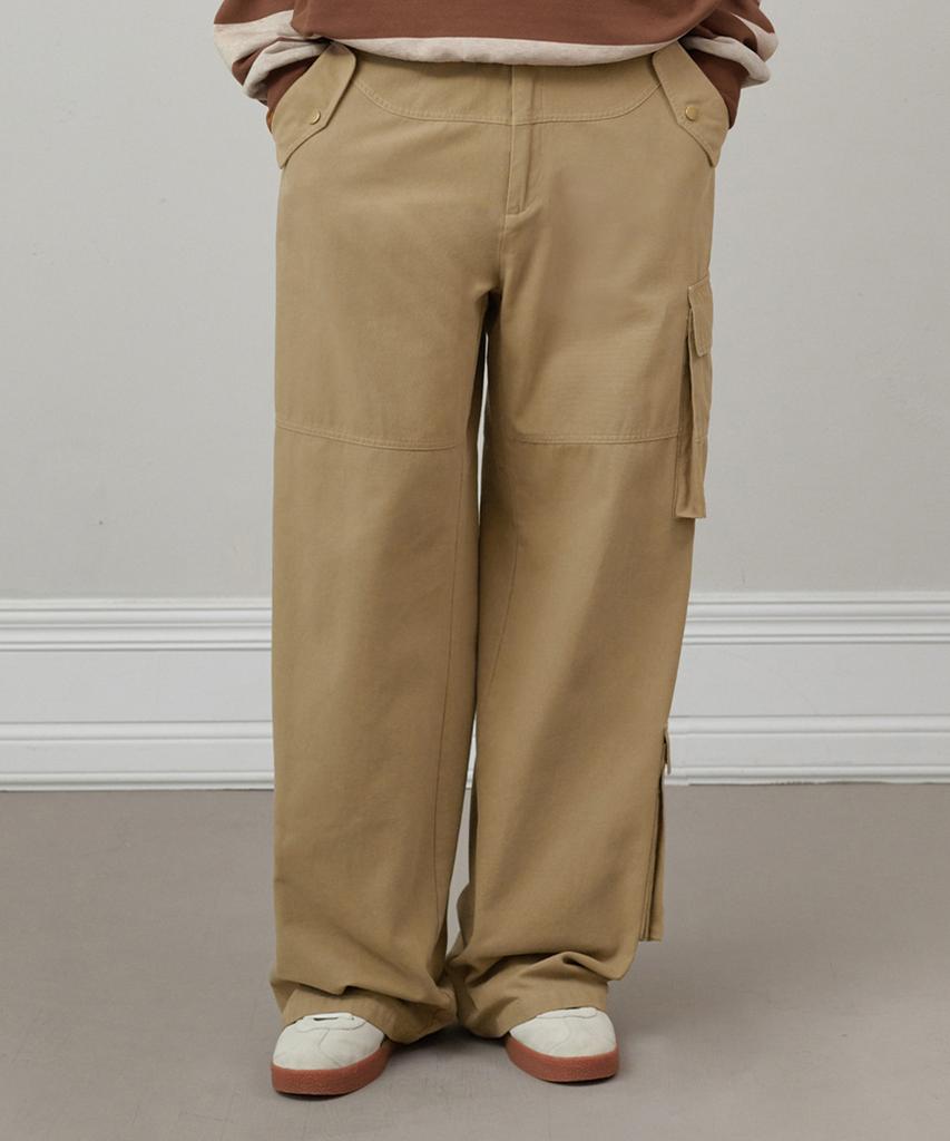 GLW Double Pocket Cargo Pants Beige