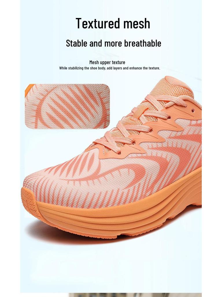 Men's Wide Toe Flyknit Running Shoes - Breathable, Shock Absorbing, Thick Sole Sports Sneakers
