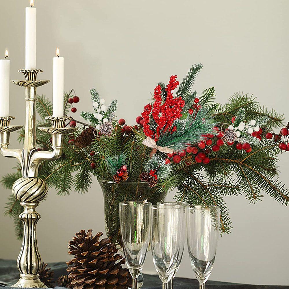 Tree Decor Xmas Decor Artificial Flower Artificial Pine Christmas Pine Cone Artificial Pine Needles