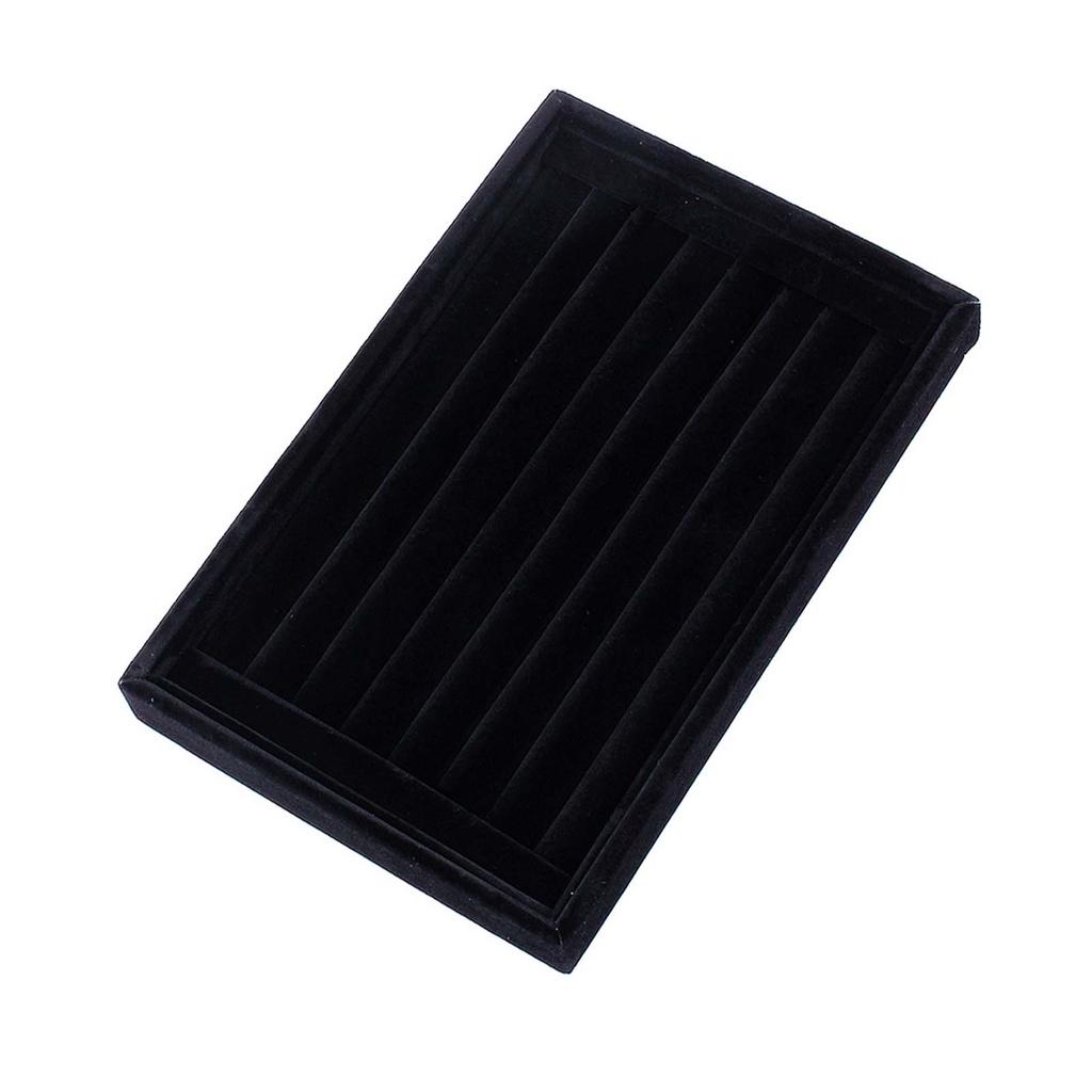 Ring Jewellery Display Storage Box Tray Case Organiser for Tie Clip Earrings