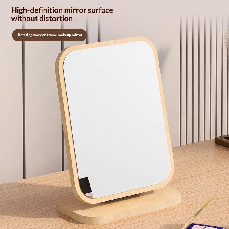 Desktop Standing Up Makeup Mirror Double Sided Hd Surface Multi Angle Adjust For Daily Makeup Vanity Use