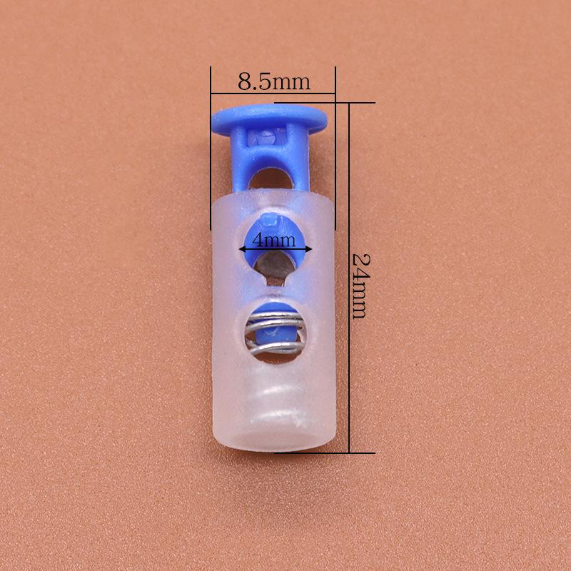 

Colored Plastic Button Spring Buckle, Down Jacket Hanging Bell Rope Buckle, Rope Stop Rope Wear Rope Buckle, Pig Nose Buckle Elastic Adjustment Buckle 1 #* 500 capsules/bag