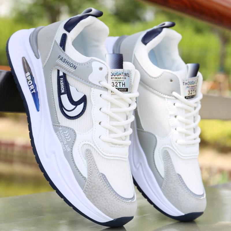 Herrenschuhe neue Herbstschuhe Herren Trend vielseitige Mesh-Schuhe Herren Sportschuhe rutschfest und verschleißfest weich besohlt Freizeitschuhe