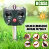 Ultrazvukový odpuzovač zvířat napájený solární energií: Vodotěsné IP66 s infračerveným senzorem pro myši a ptáky