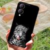 Für Vivo Y17s Hülle Mode Cartoon Schwarz Silikon Weiche Rückseite Hülle Für Vivo Y17s Handyhülle Cover 6,56" Y 17 s Funda Coque