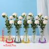 5Pcs Folding Hydroponic Floral Vase Shatterproof Plant Containers  Outdoor Travel