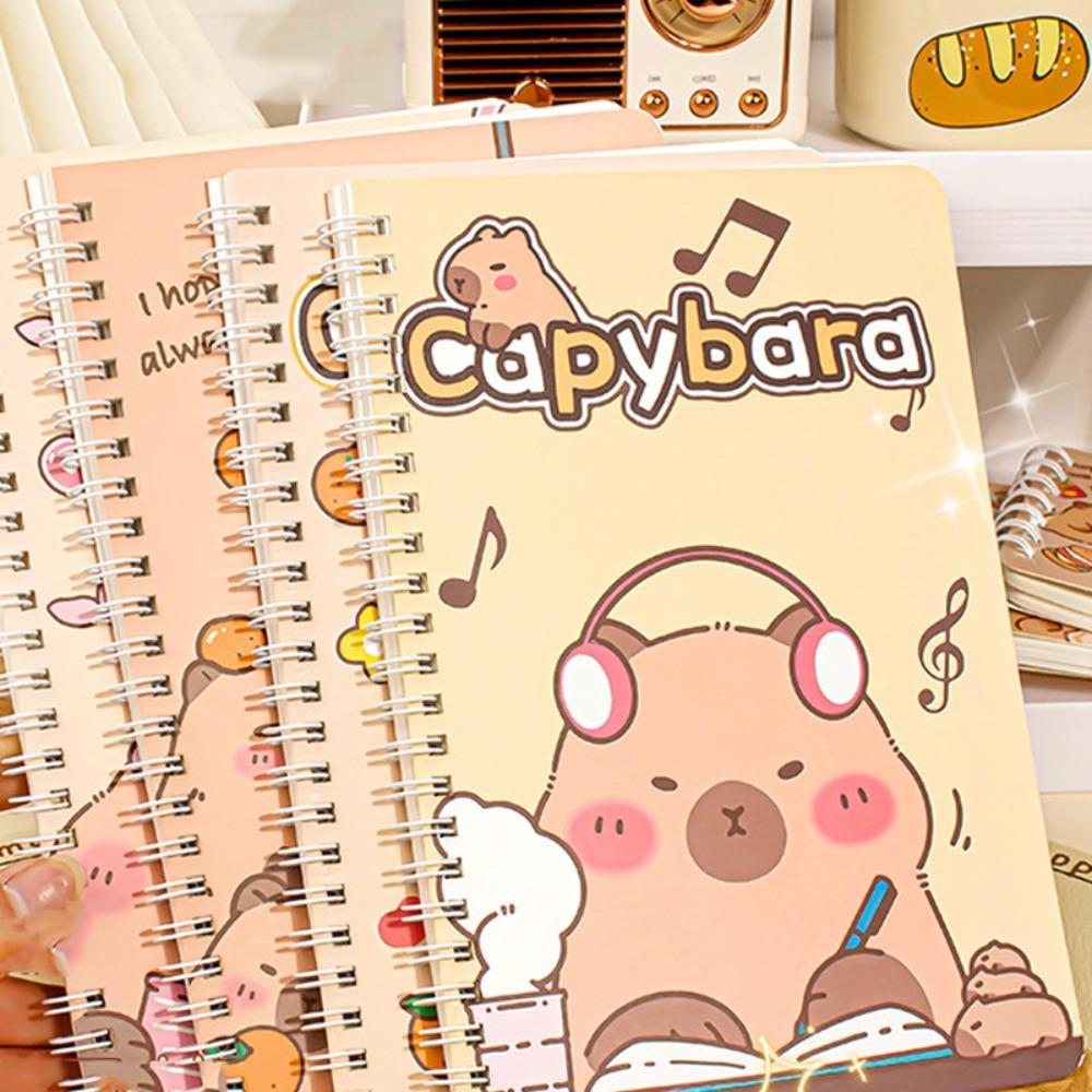 Capybara Notepad Waterproof Daily Notes Cute Kawaii Notebook  Exam Preparation