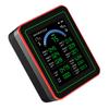 Air Quality Meter 18 In 1 CO2 TVOC HCHO PM2.5 PM10 Temp Humid Detect Tester Indoor Battery Powered Data Storage Black