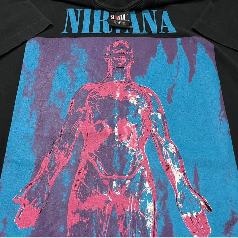 Vintage 1993 Nirvana Sliver Sz.L 90s Band Tour Single Stitch Giant Shirt REPRINT