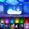 USB Ocean Wave Jellyfish Light Projector Star Galaxy Night For Kids Led Lamp Rotating With Timer Bedroom Projection Lights Room