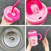 Cute Hello Kitty Stainless Steel Straw Cup For Girls Cartoon Design Portable And High-quality