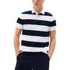 Polo Shirt Men's Navy Blue White Stripes 78JB239-100